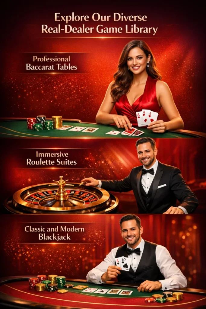 Explore Our Diverse Real-Dealer Game Library